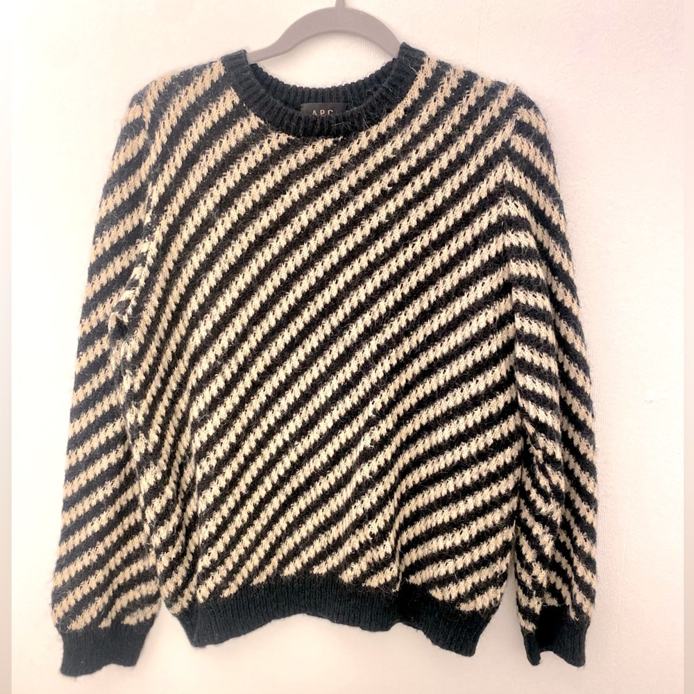 APC Mohair Sweater Black/Cream
